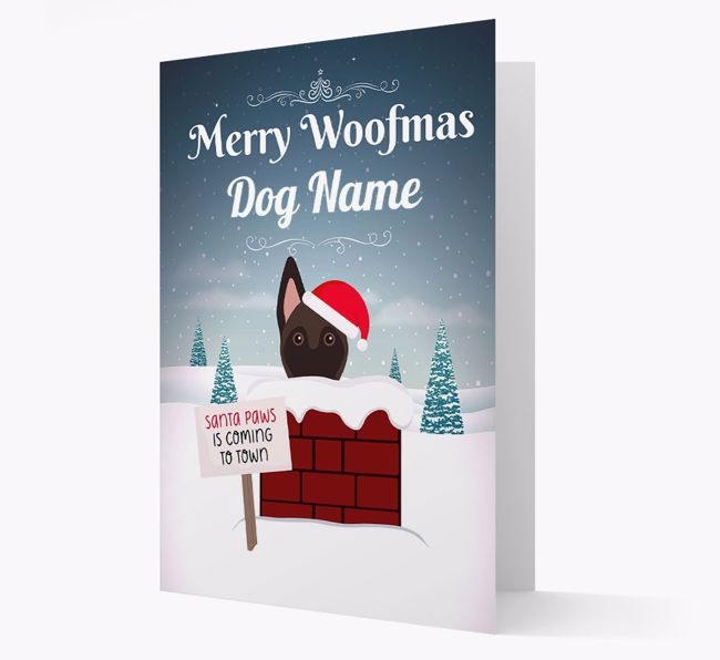 Merry Woofmas: Personalized {breedFullName} Christmas Card